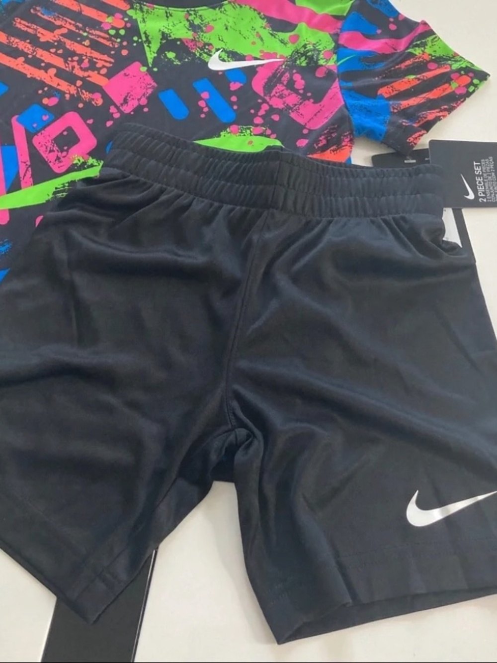 Nike colorful cute shorts set top outfit active performance 5030 - Picture 4 of 6